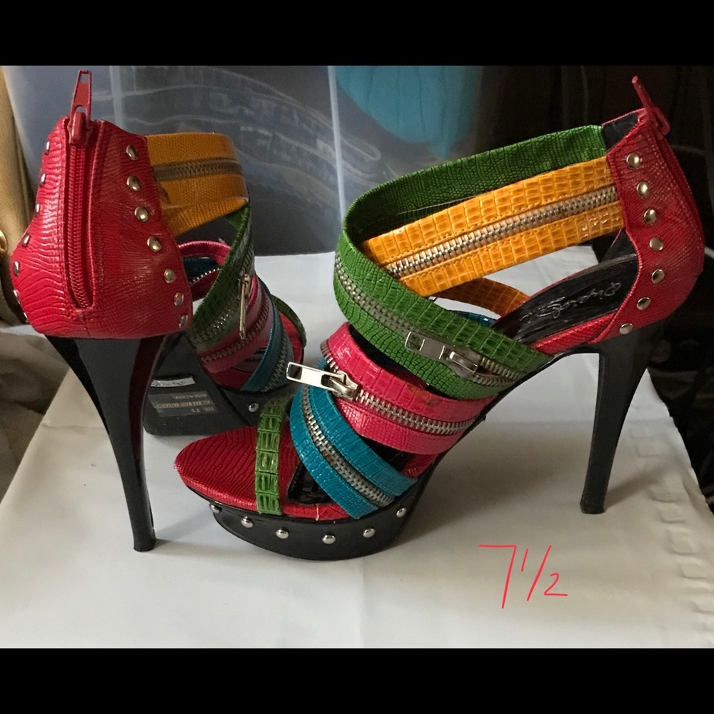 Multicolor Heels